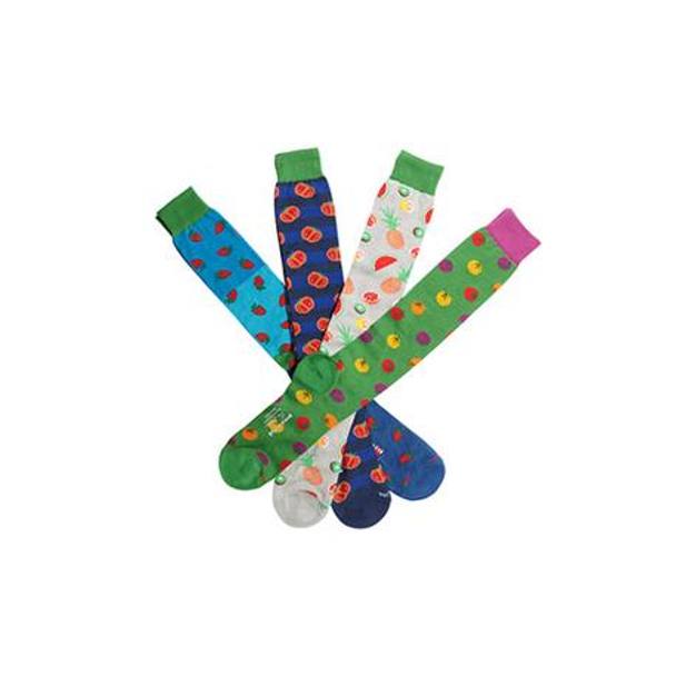 PEROFIL calze in cotone elasticizzato con micro fantasie divertenti e colorate. E&#39; il primo dei tre capi pi votati sul web